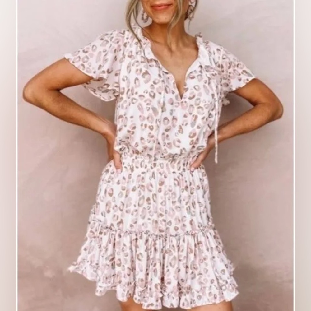 Buddy Love Star of the Show short sleeve leopard dress